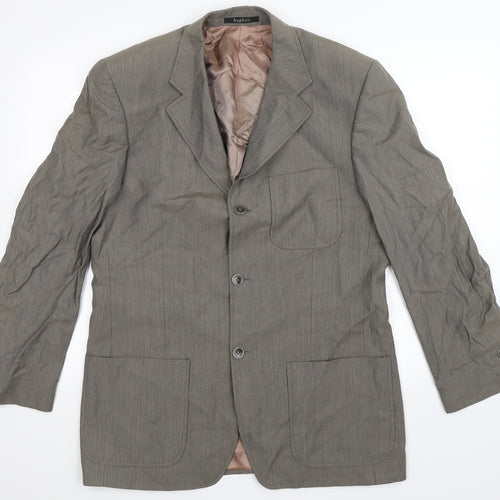 Hyphen Mens Grey   Jacket Suit Jacket Size 40