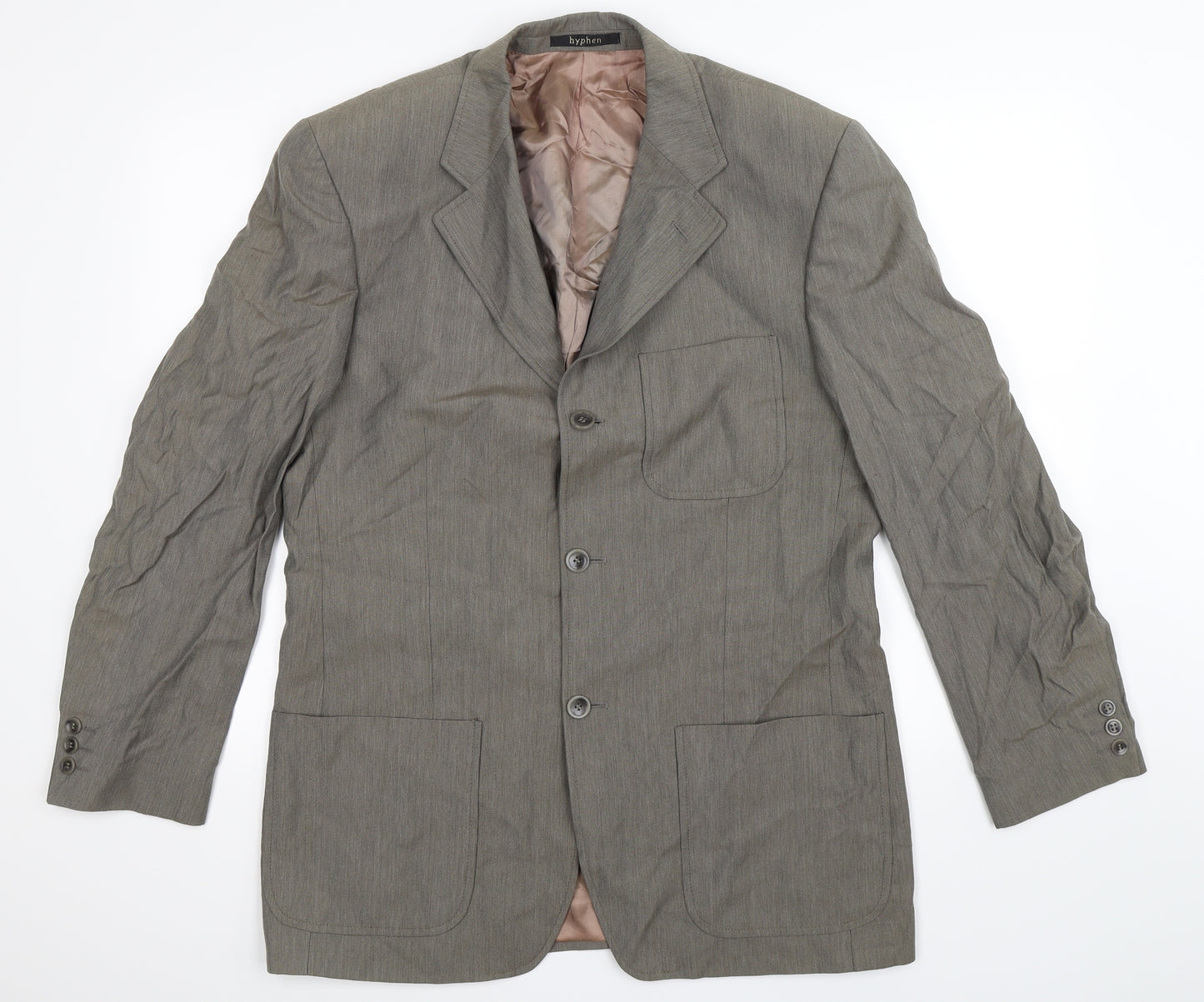 Hyphen Mens Grey   Jacket Suit Jacket Size 40