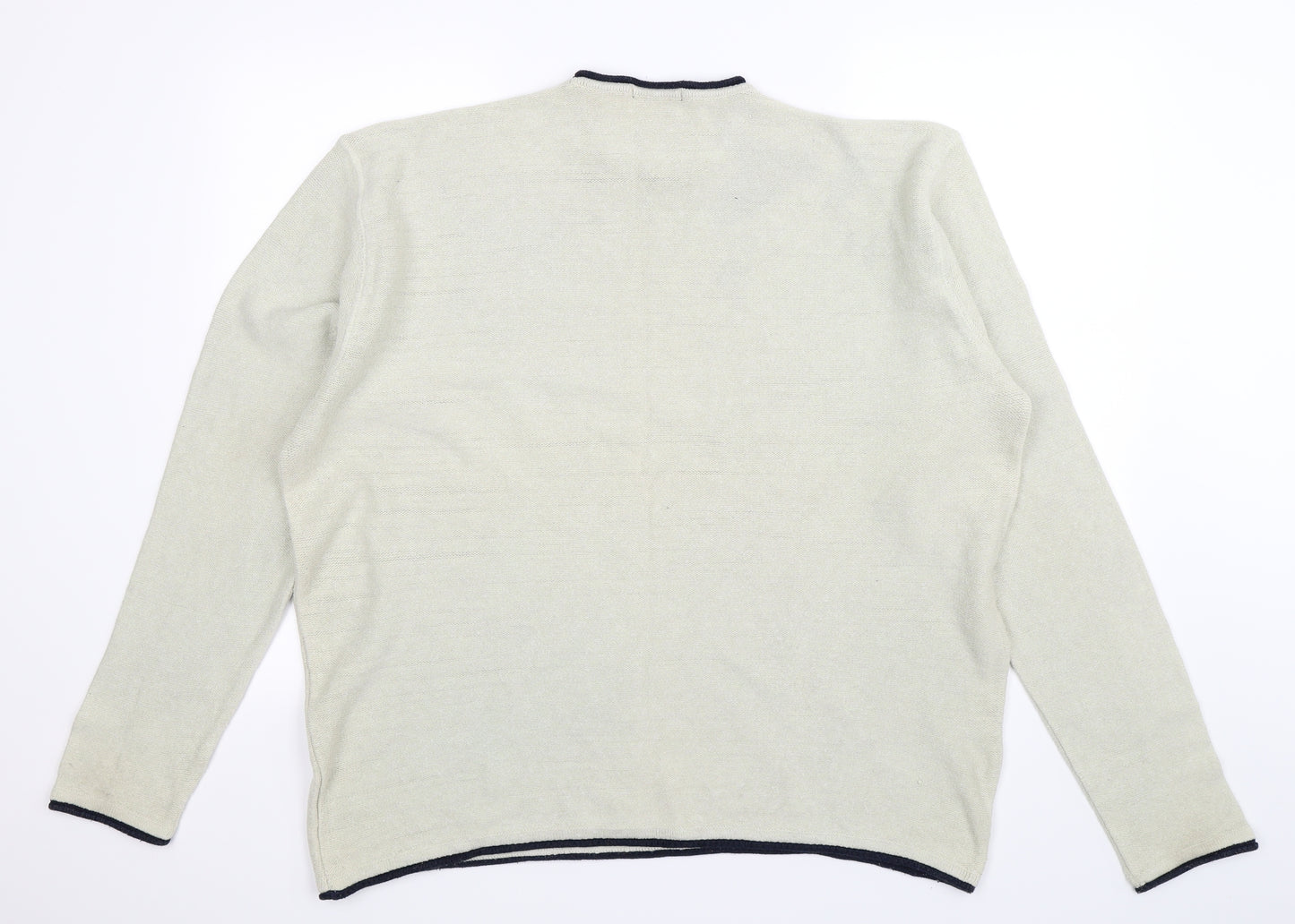 George Mens Beige  Knit Pullover Jumper Size XL