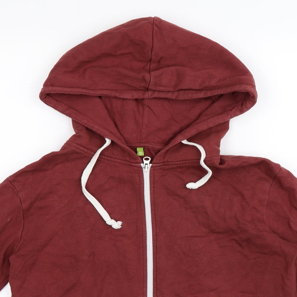 RAPANUI Womens Brown   Full Zip Hoodie Size 12