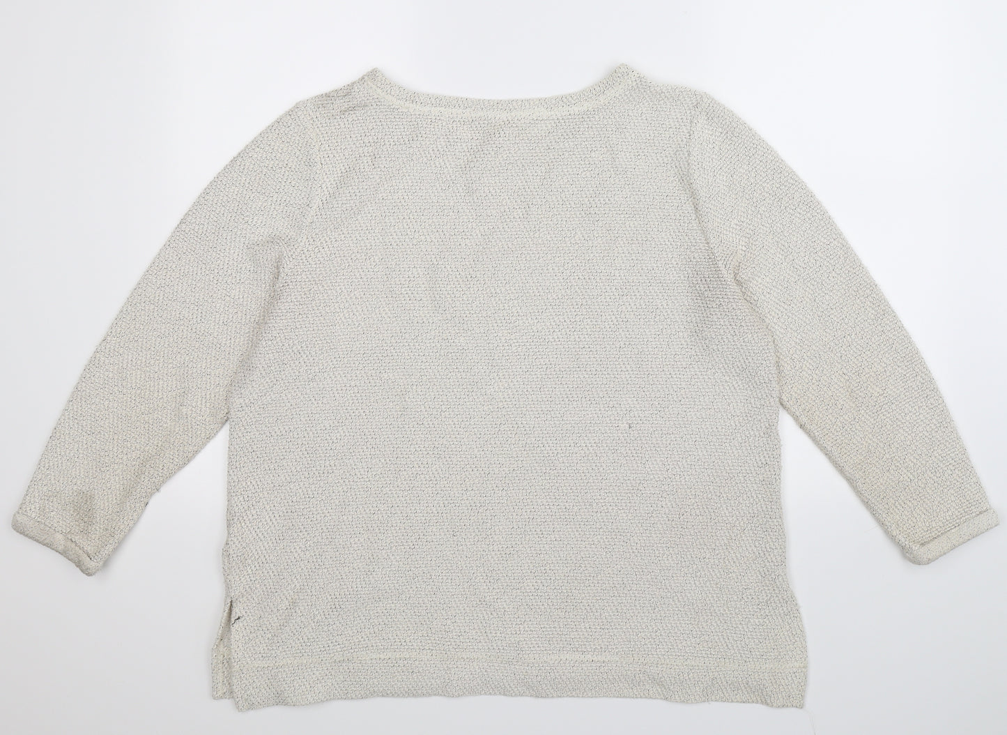 H&M Womens Grey   Pullover Sweatshirt Size L