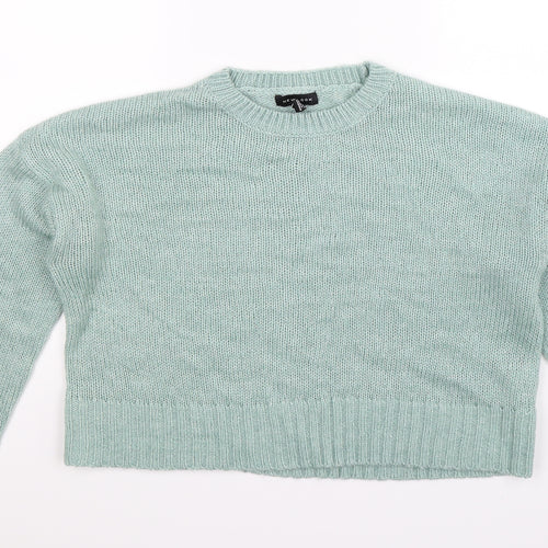 New Look Womens Green  Knit Pullover Jumper Size M