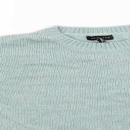 New Look Womens Green  Knit Pullover Jumper Size M