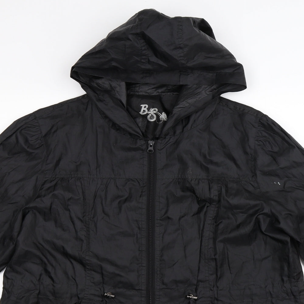 Preworn Womens Black   Rain Coat Coat Size M