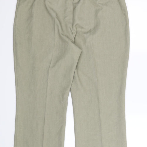 Marks and Spencer Womens Green   Trousers  Size 18 L28 in