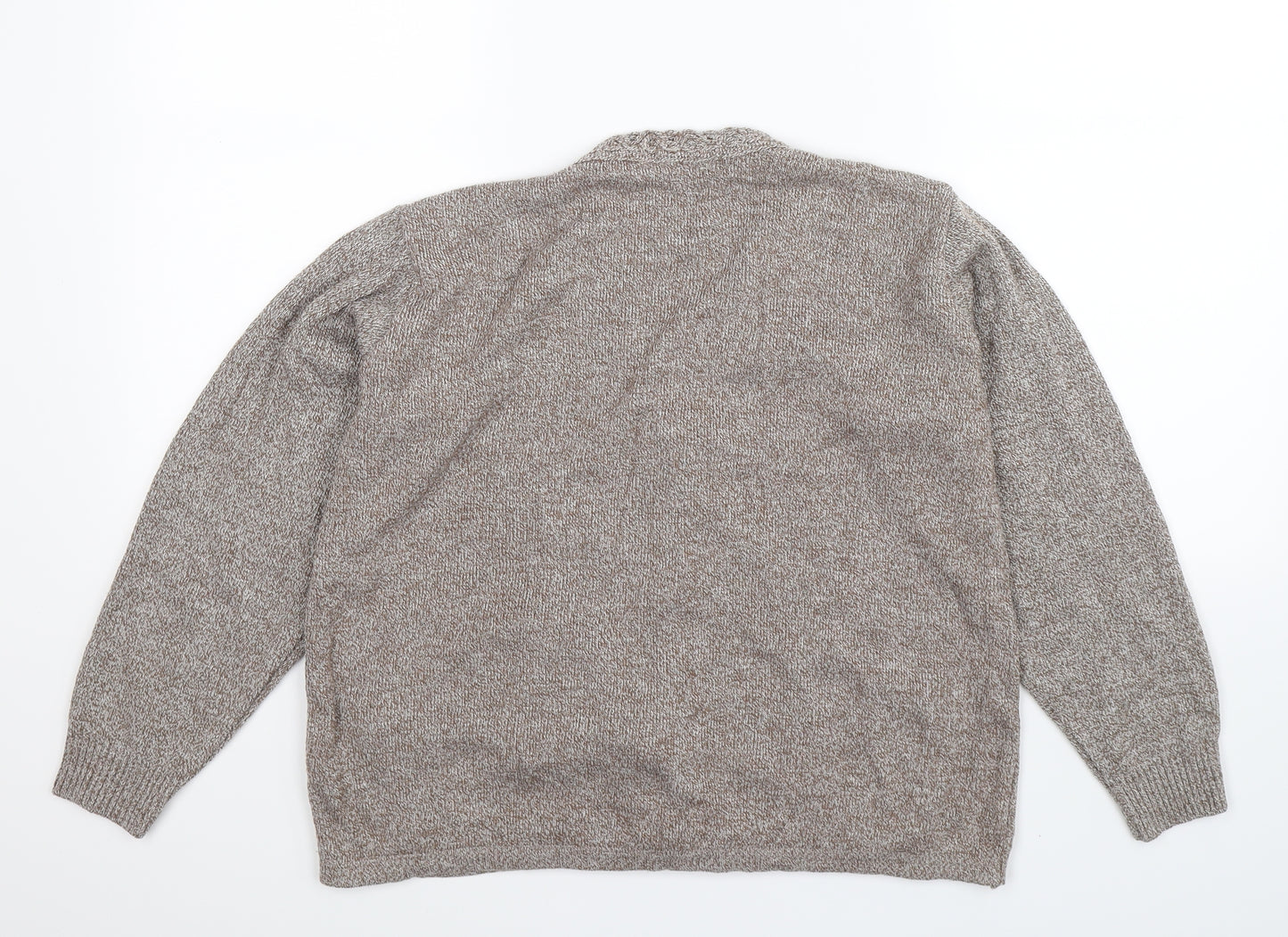 Merry Gold Womens Beige  Knit Cardigan Jumper Size S