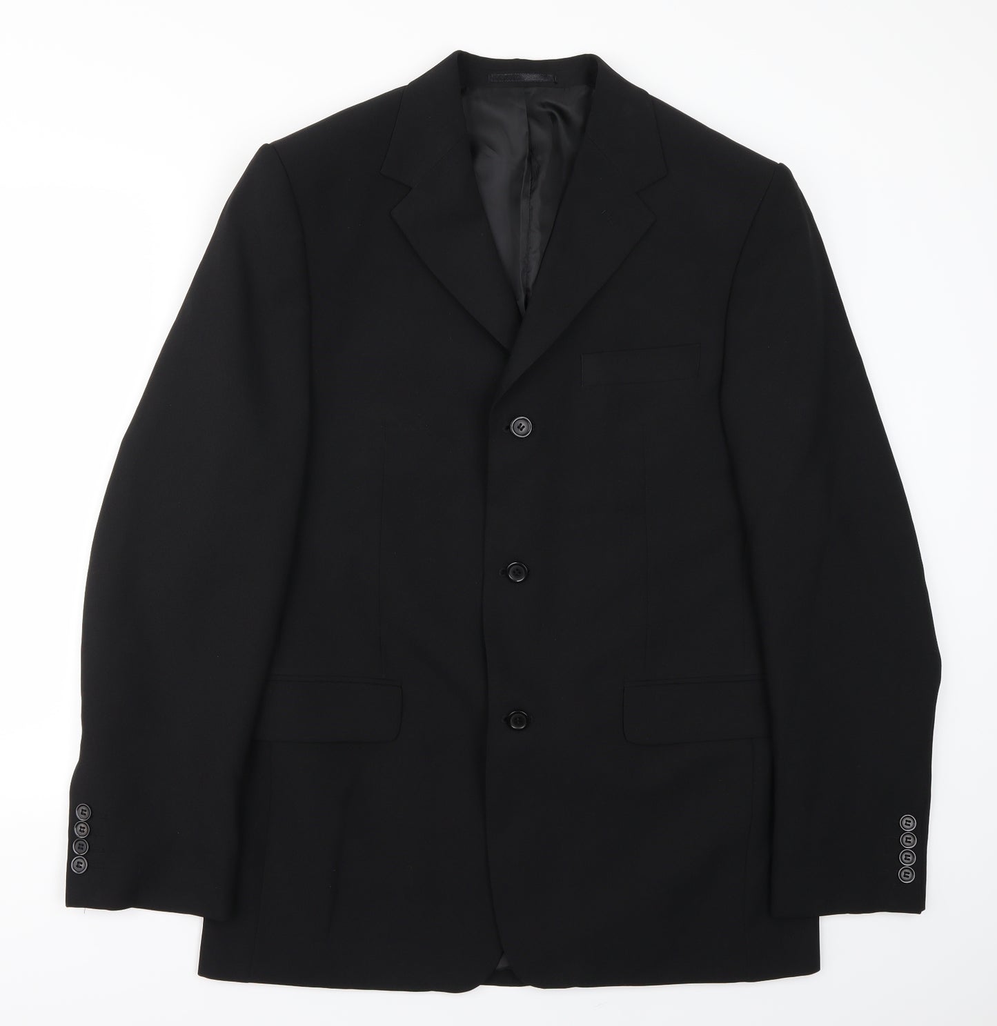 F&F Mens Black   Jacket Suit Jacket Size 40
