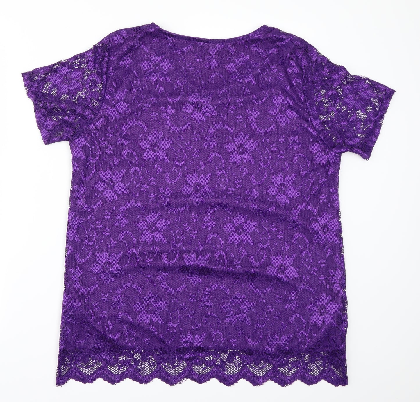 Nouvelle Womens Purple   Basic Blouse Size 16