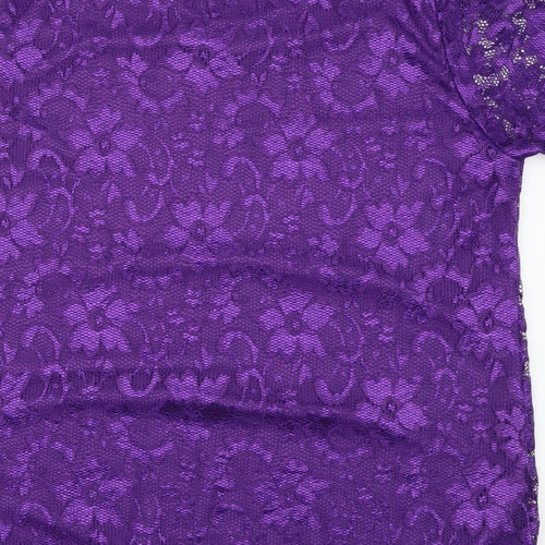 Nouvelle Womens Purple   Basic Blouse Size 16