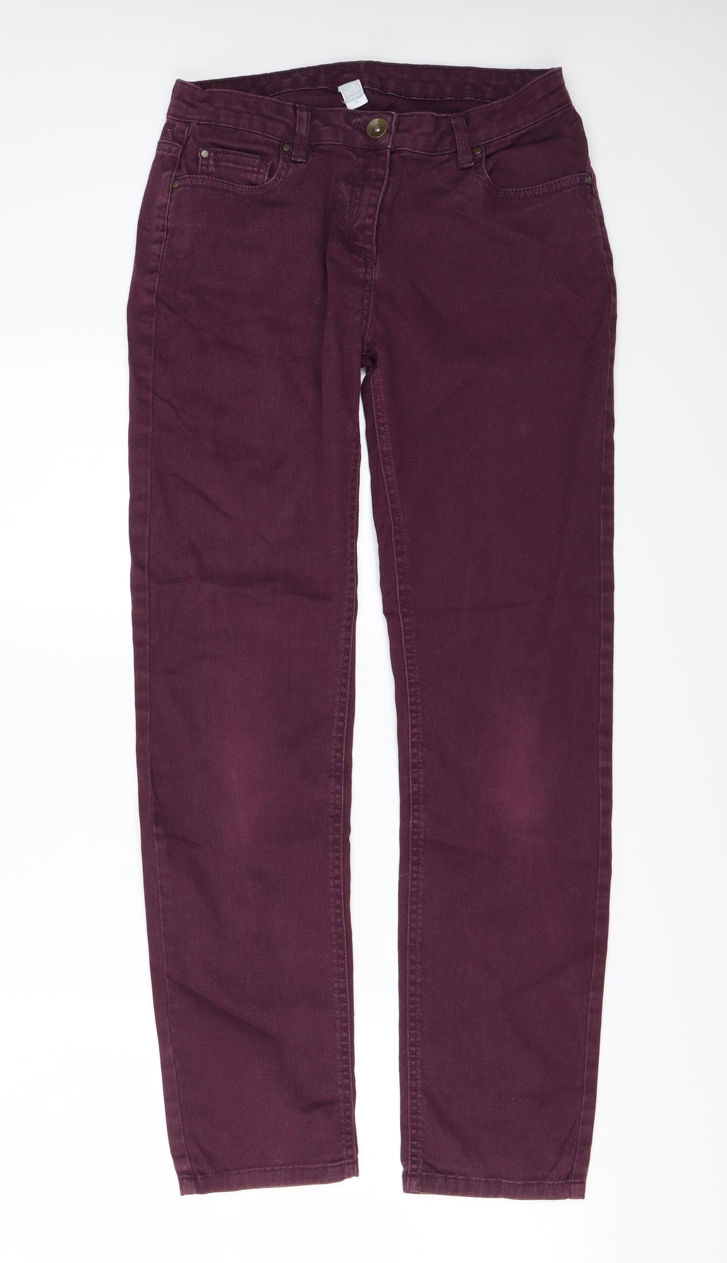Wallis Womens Purple   Skinny Jeans Size 10 L28 in