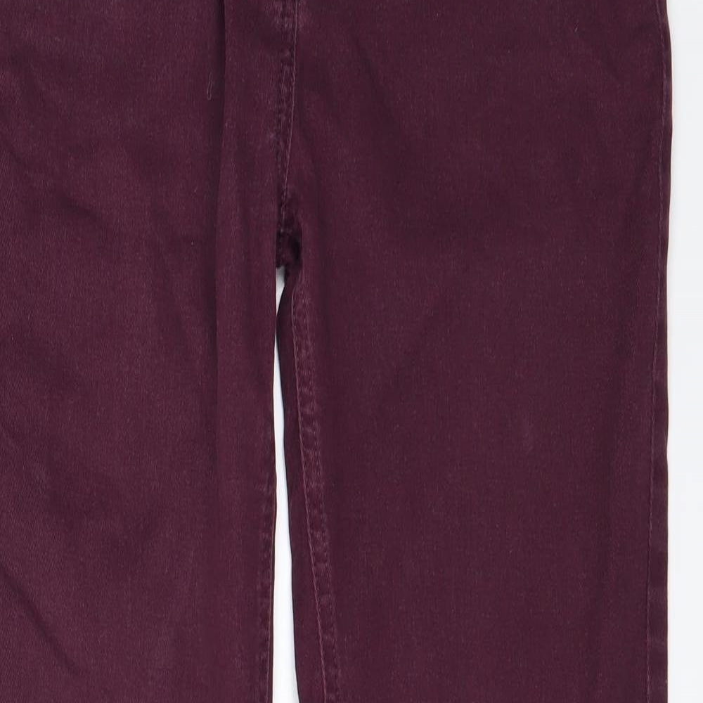 Wallis Womens Purple   Skinny Jeans Size 10 L28 in