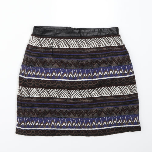 H&M Womens Brown   A-Line Skirt Size 8