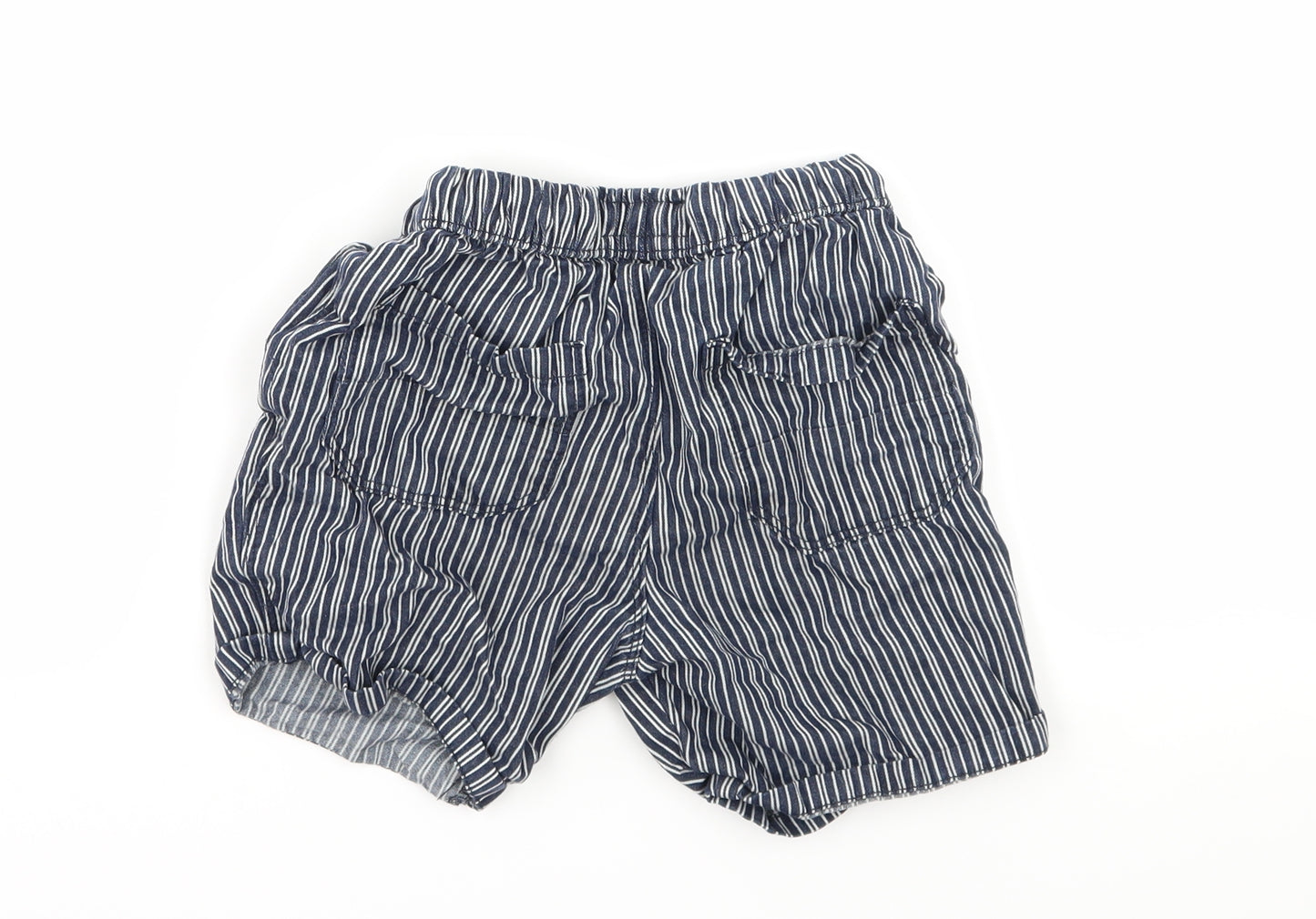 NEXT Boys Blue Striped  Sweat Shorts Size 5-6 Years