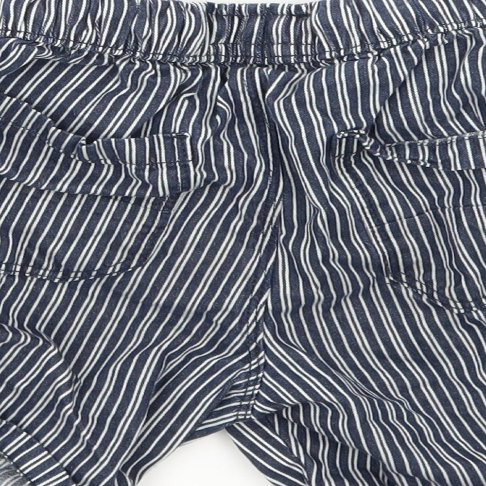 NEXT Boys Blue Striped  Sweat Shorts Size 5-6 Years