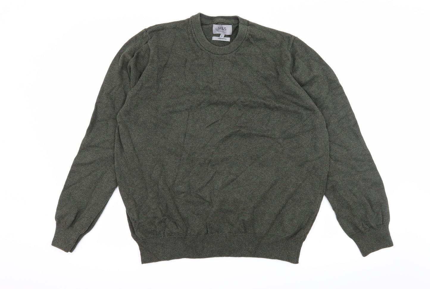 Marks & Spencer Womens Green  Knit Pullover Jumper Size L