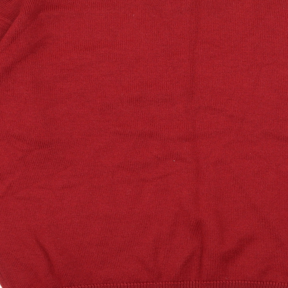 Clan Royal Mens Red  Knit Pullover Jumper Size M  - Golfer