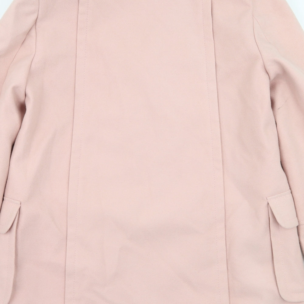 Dorothy Perkins Womens Pink   Overcoat Coat Size 12