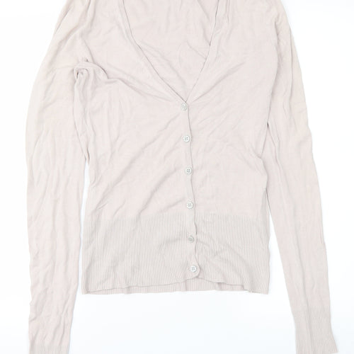 H&M Womens Grey   Basic Blouse Size 6