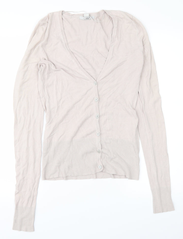 H&M Womens Grey Basic Blouse Size 6