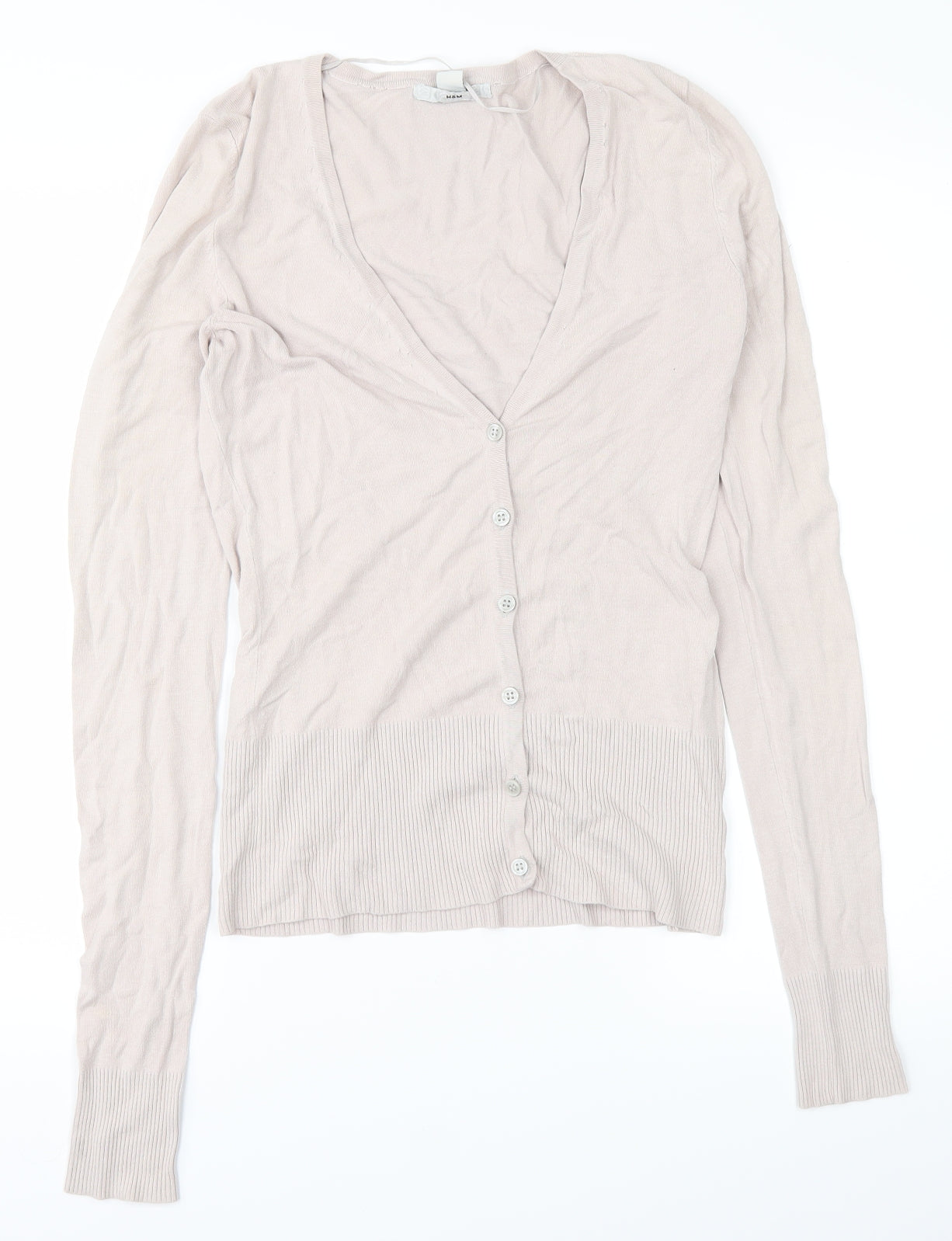 H&M Womens Grey   Basic Blouse Size 6