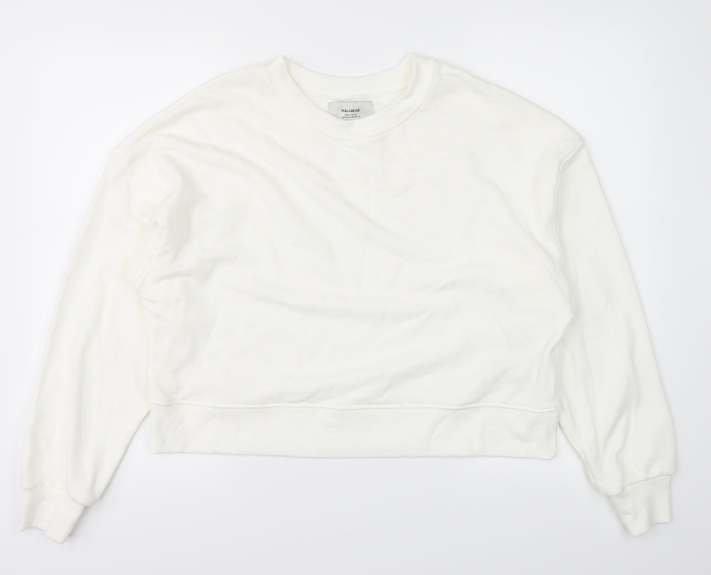 Pull&Bear Womens White   Pullover Jumper Size M