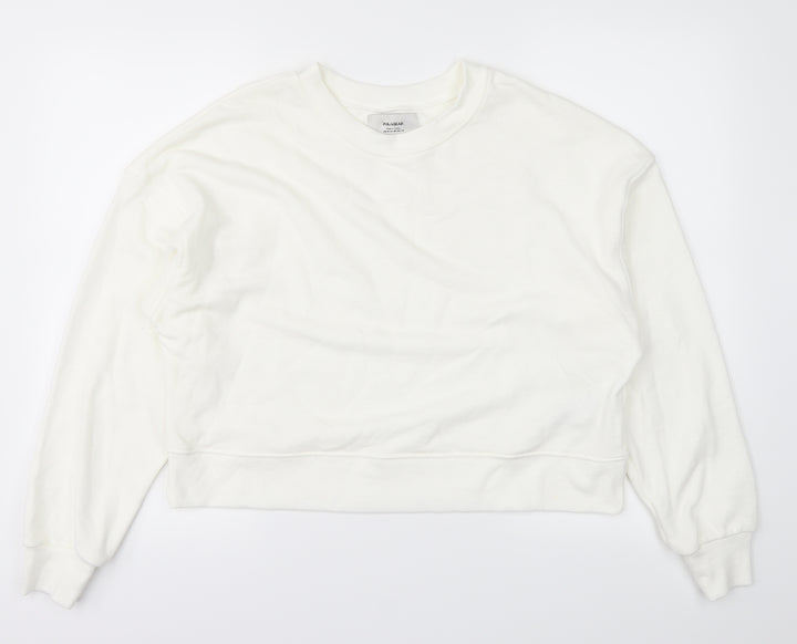Pull&Bear Womens White   Pullover Jumper Size M