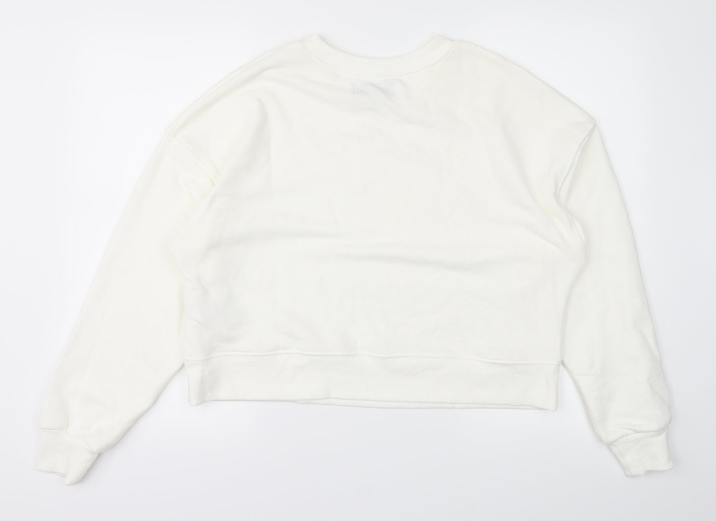 Pull&Bear Womens White   Pullover Jumper Size M