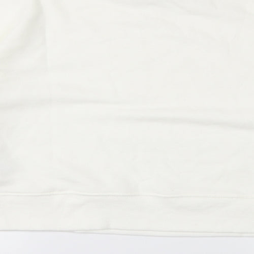 Pull&Bear Womens White   Pullover Jumper Size M