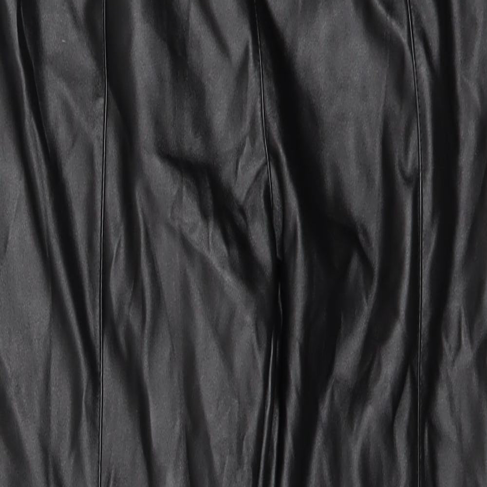 PRETTYLITTLETHING Womens Black   Trousers  Size 8 L25 in