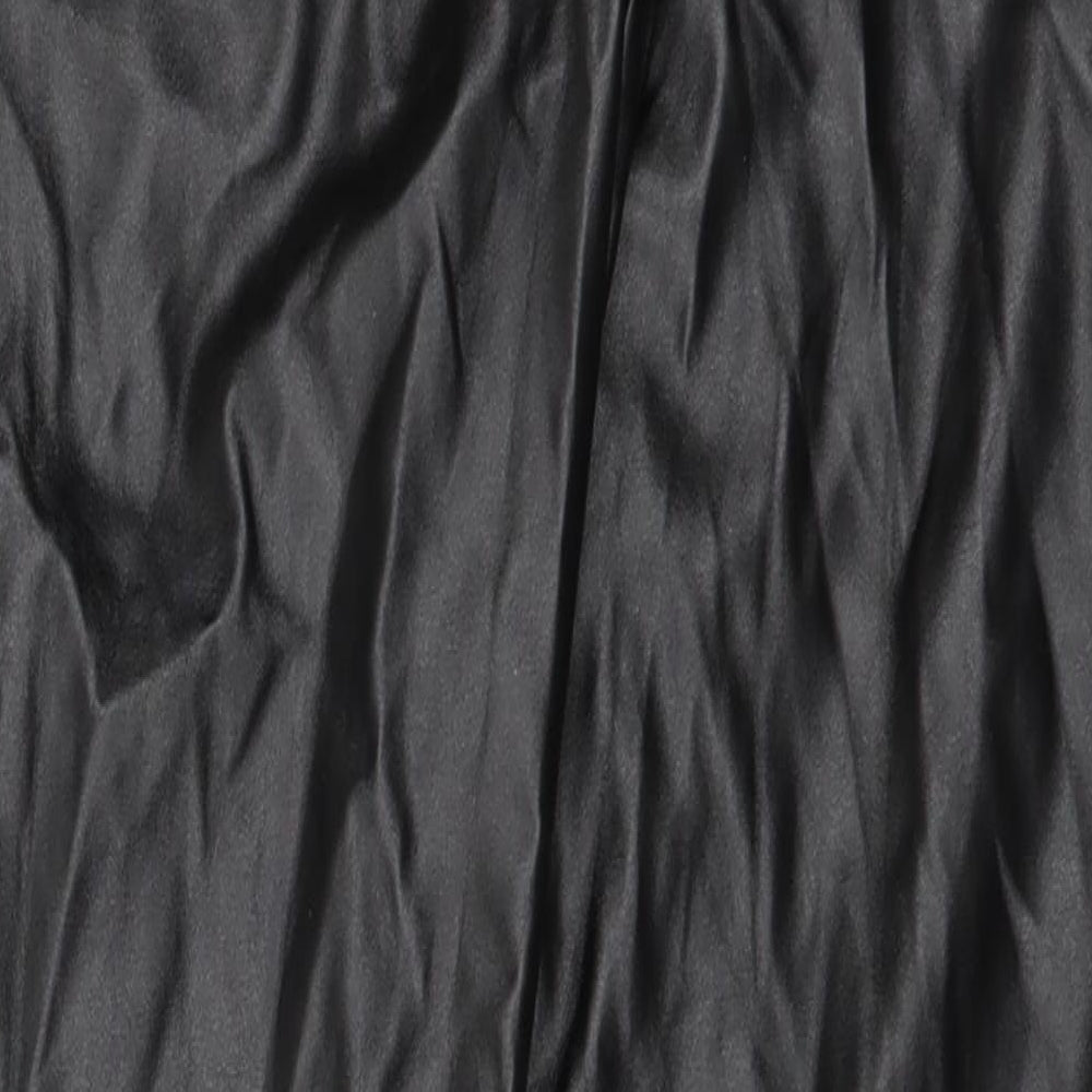 PRETTYLITTLETHING Womens Black   Trousers  Size 8 L25 in