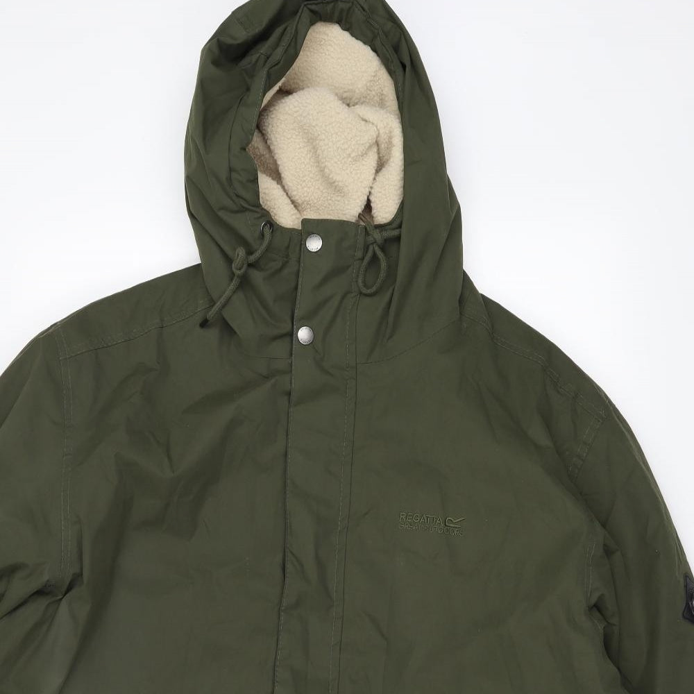 Regatta Mens Green   Rain Coat Coat Size 2XL