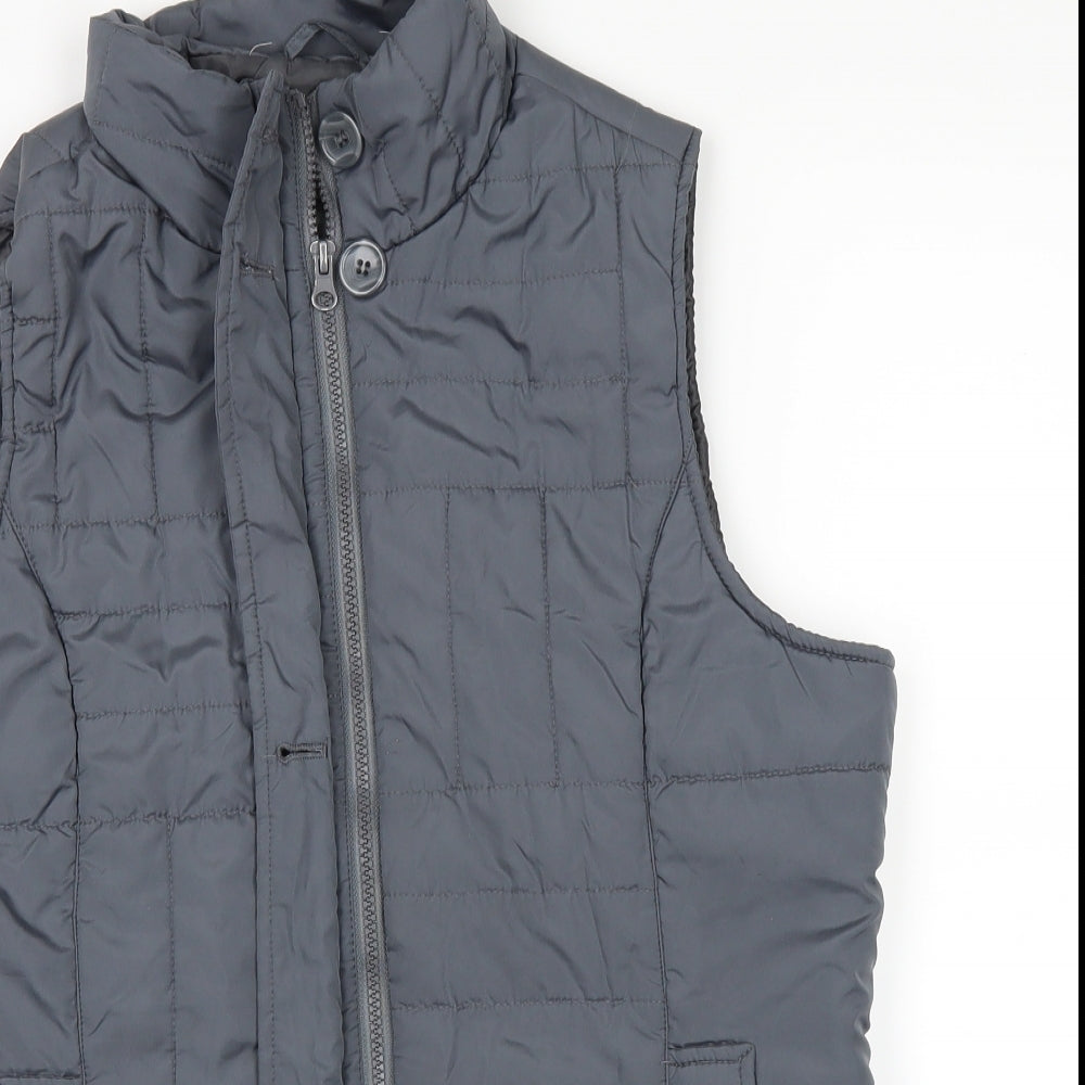 fabrizio Womens Blue   Puffer Jacket Waistcoat Size M