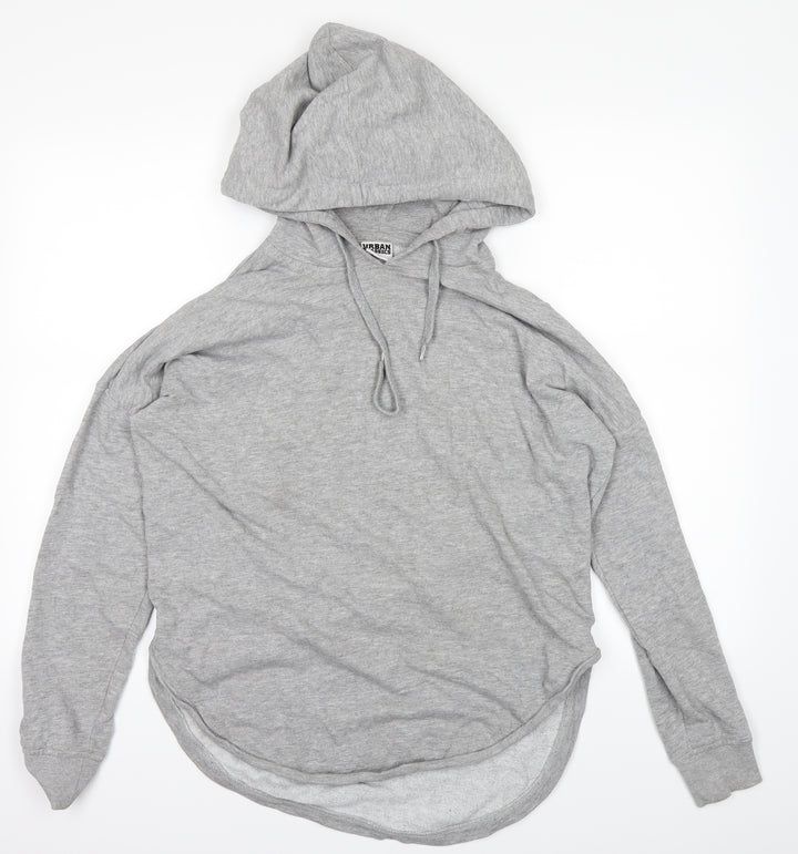 Urban Classics Womens Grey   Pullover Hoodie Size S