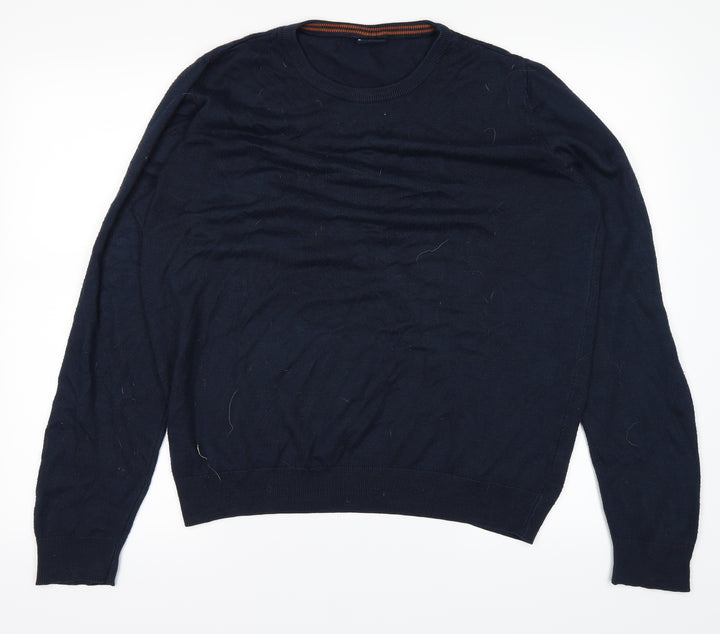 defraco Mens Blue   Basic T-Shirt Size L