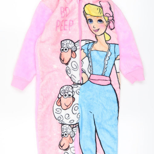 Disney Girls Pink Solid  Top One Piece Size 3-4 Years  - Disney