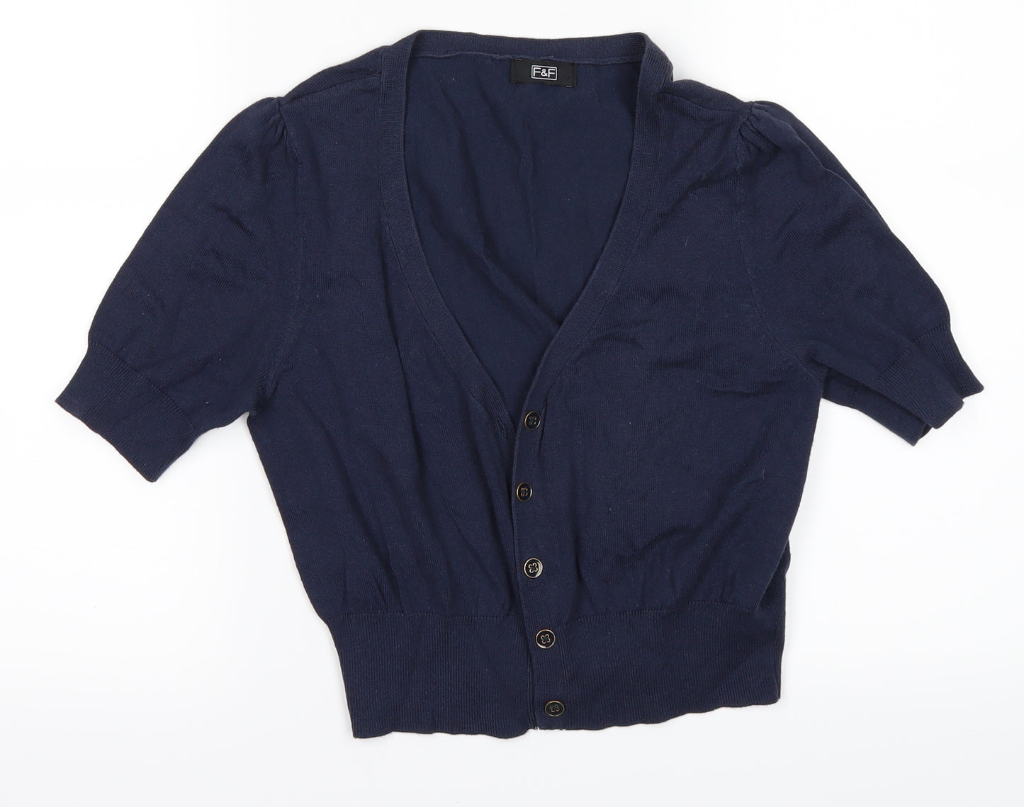 F&F Girls Blue   Cardigan Jumper Size 12 Years