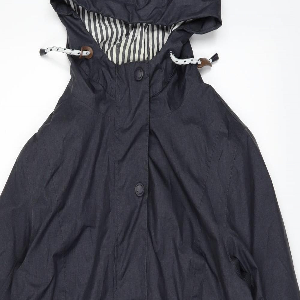 Marks and Spencer Womens Blue   Rain Coat Coat Size 12