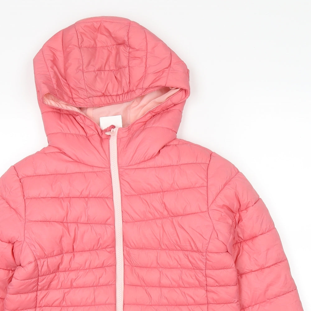 Pepperts Girls Pink   Puffer Jacket Coat Size 11-12 Years
