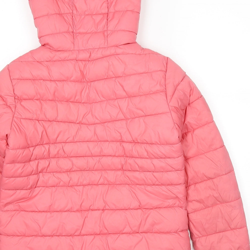 Pepperts Girls Pink   Puffer Jacket Coat Size 11-12 Years