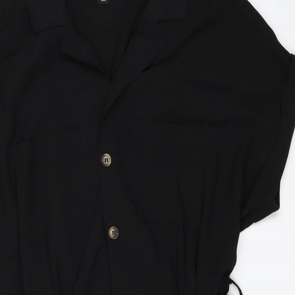 New Look Womens Black   Bodysuit One-Piece Size 14