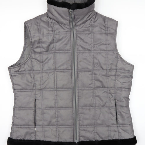 JUST Womens Grey   Rain Coat Waistcoat Size 18