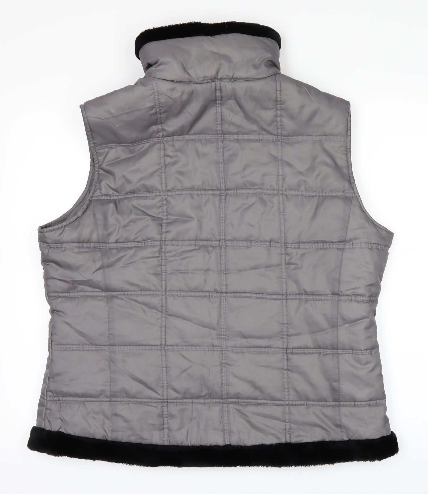 JUST Womens Grey   Rain Coat Waistcoat Size 18