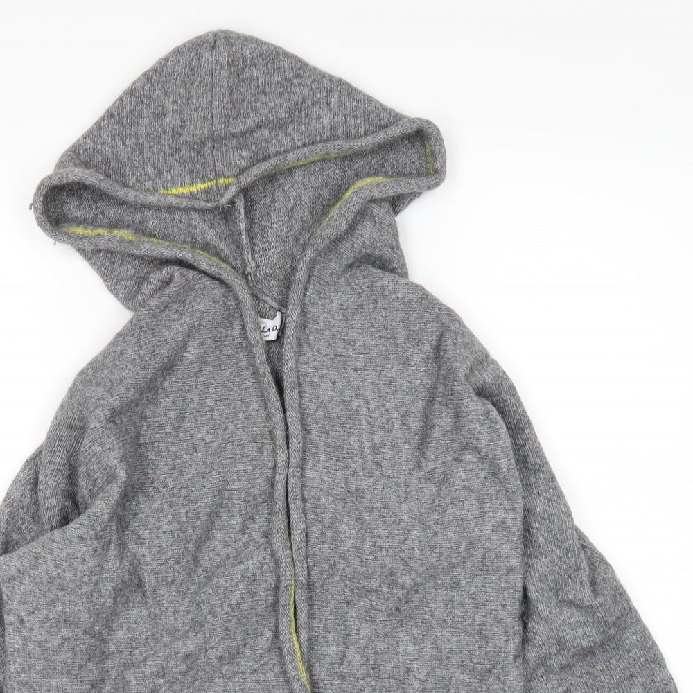 Isabella D Womens Grey   Cardigan Hoodie Size M
