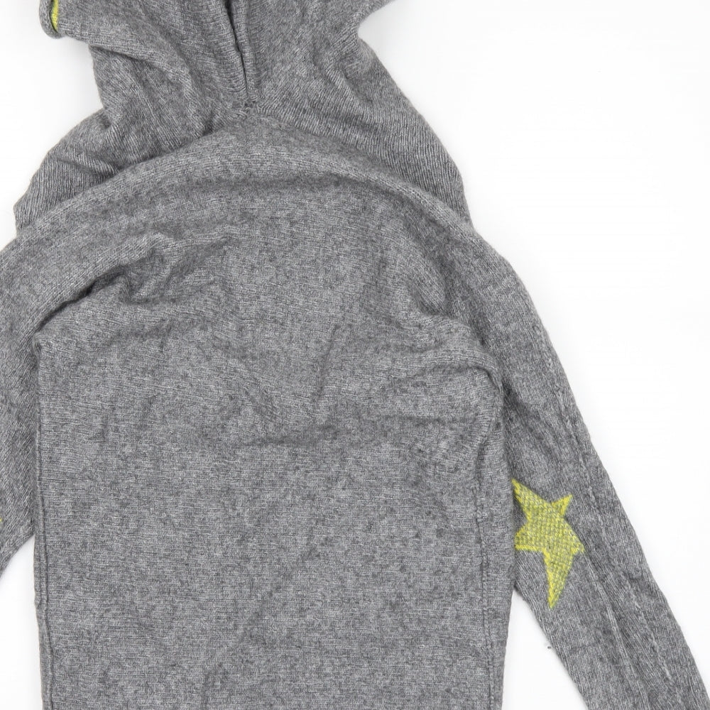 Isabella D Womens Grey   Cardigan Hoodie Size M