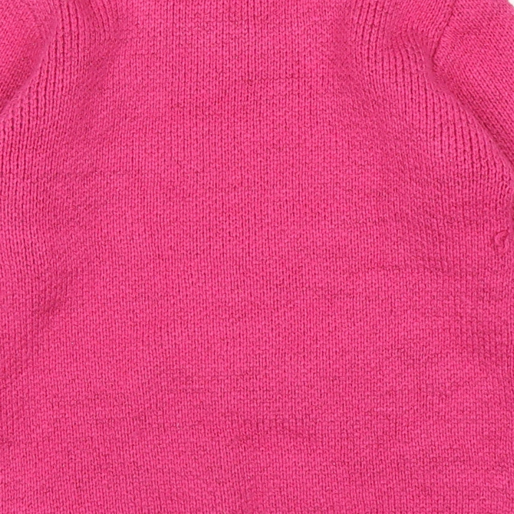 BHS Girls Pink   Pullover Jumper Size 5-6 Years