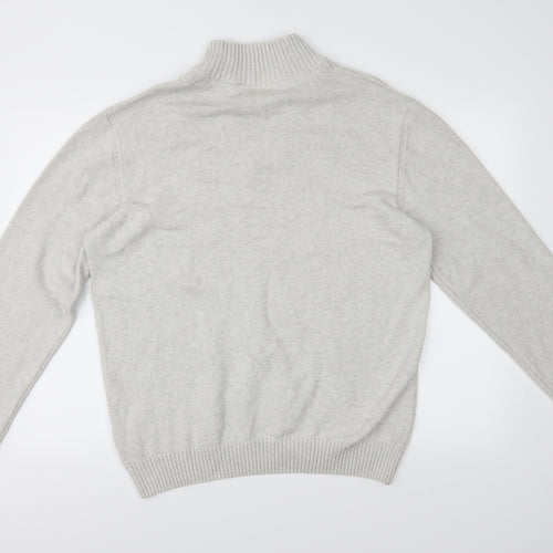 Cedar Wood State Mens Grey   Henley Jumper Size XL