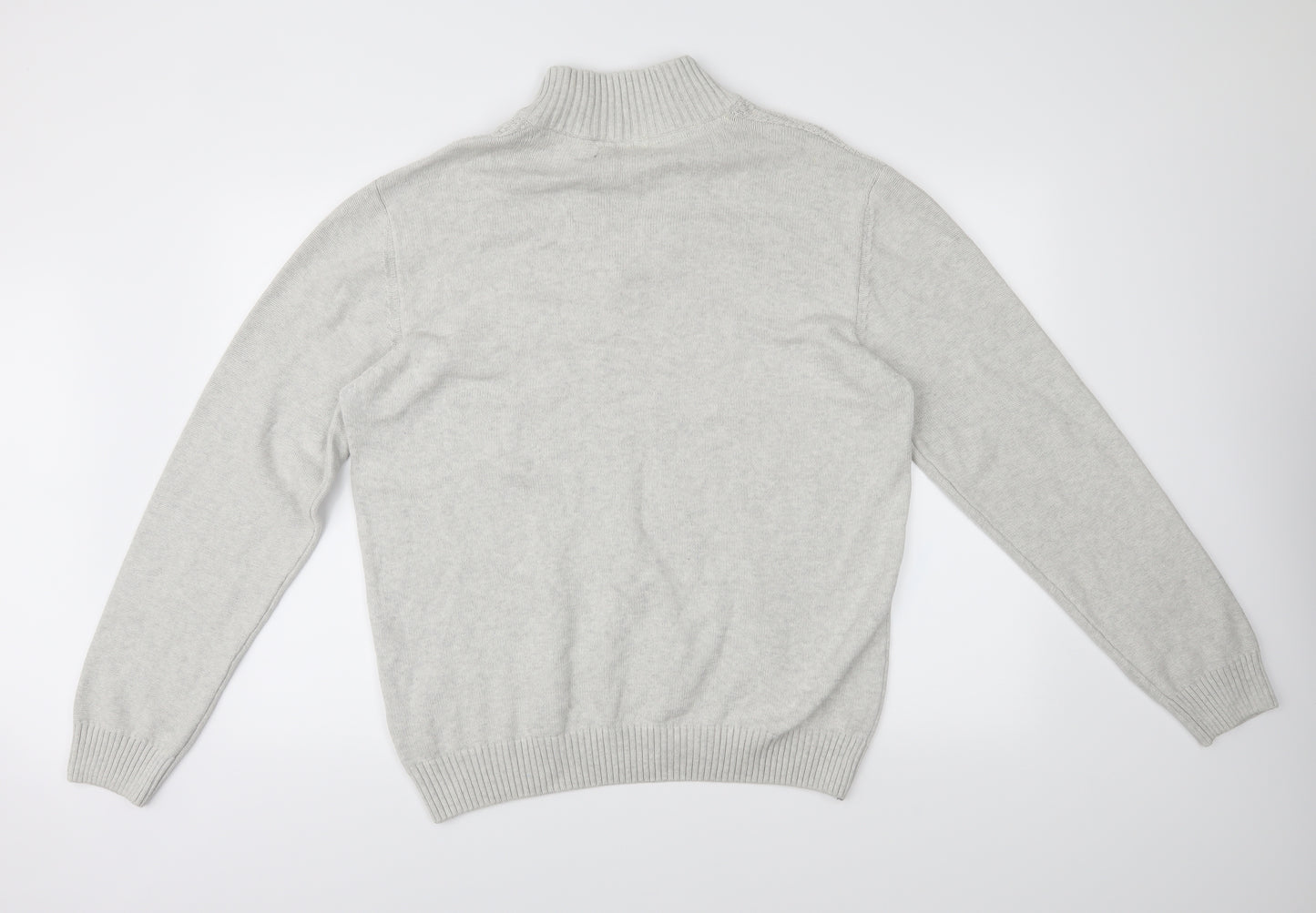 Cedar Wood State Mens Grey   Henley Jumper Size XL