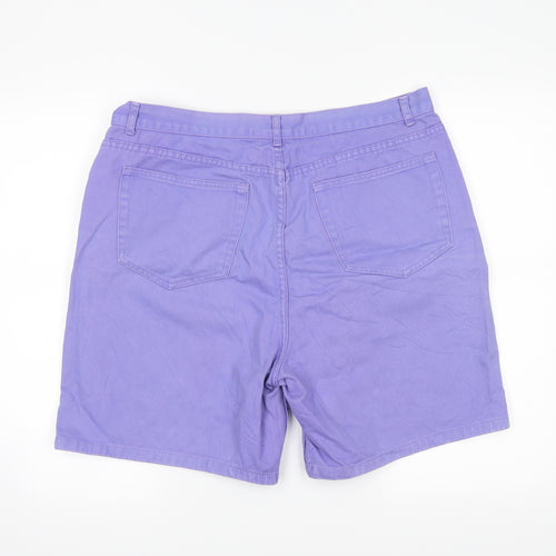 Para Womens Purple   Boyfriend Shorts Size 18