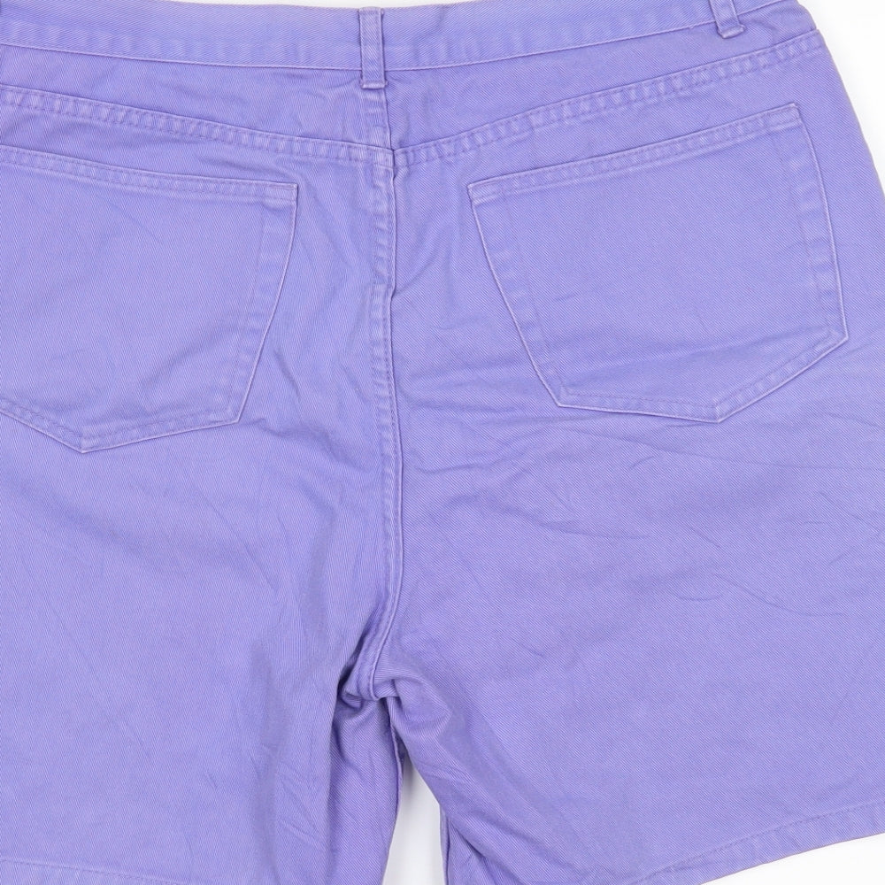 Para Womens Purple   Boyfriend Shorts Size 18