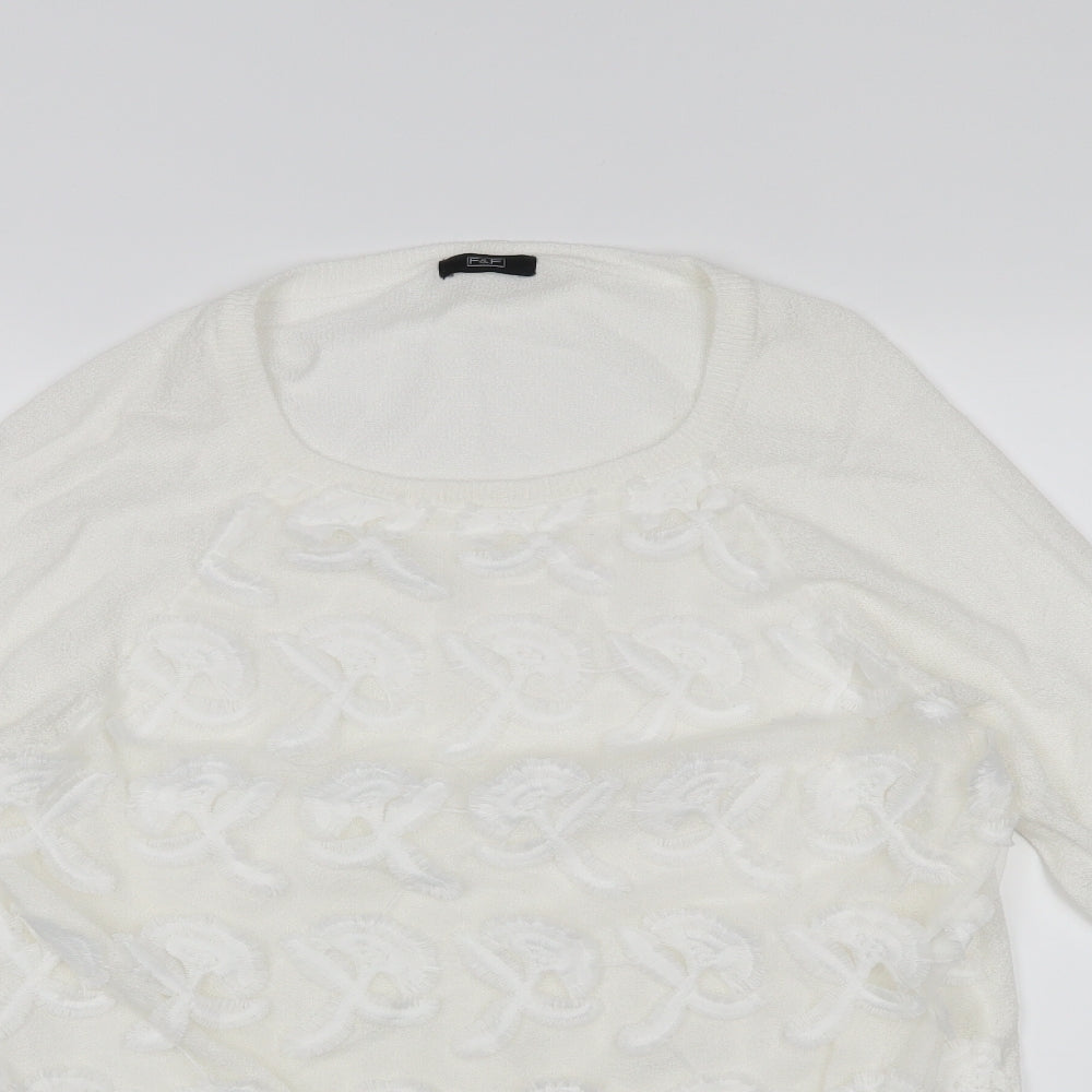 F&F Womens White   Basic Blouse Size 10